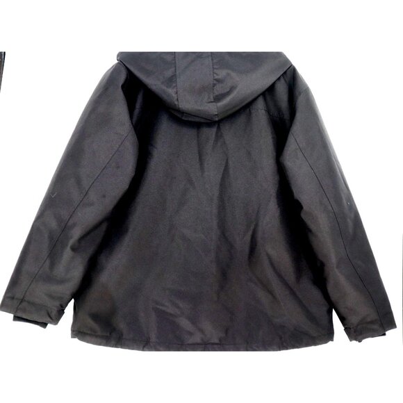 CAT Mens Black Hooded Jacket 2XL Polyester Quilted Insulation Winter - Picture 2 of 14